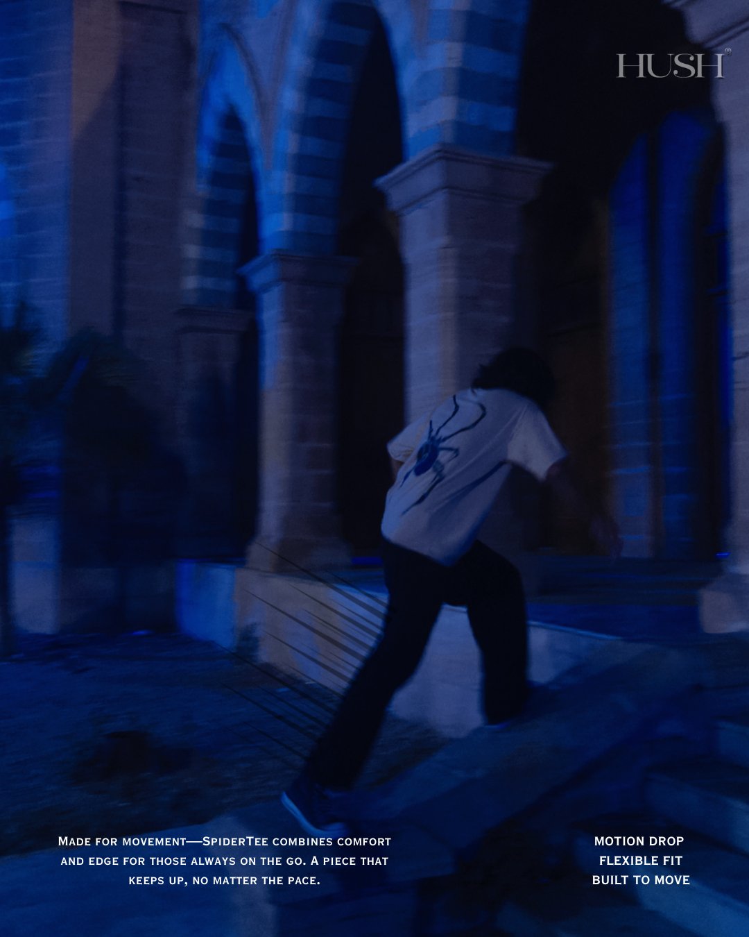 Hush Spider Tee – Dark Edition